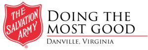Red shield logo with text “The Salvation Army Danville Corps Community Center.”
